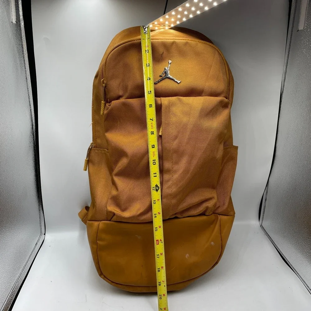 Air Jordan Backpack Fluid Desert Ochre Zip Inner Pocket Laptop Sleeve Shoulder